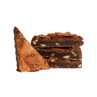 Vegan pecan brownie